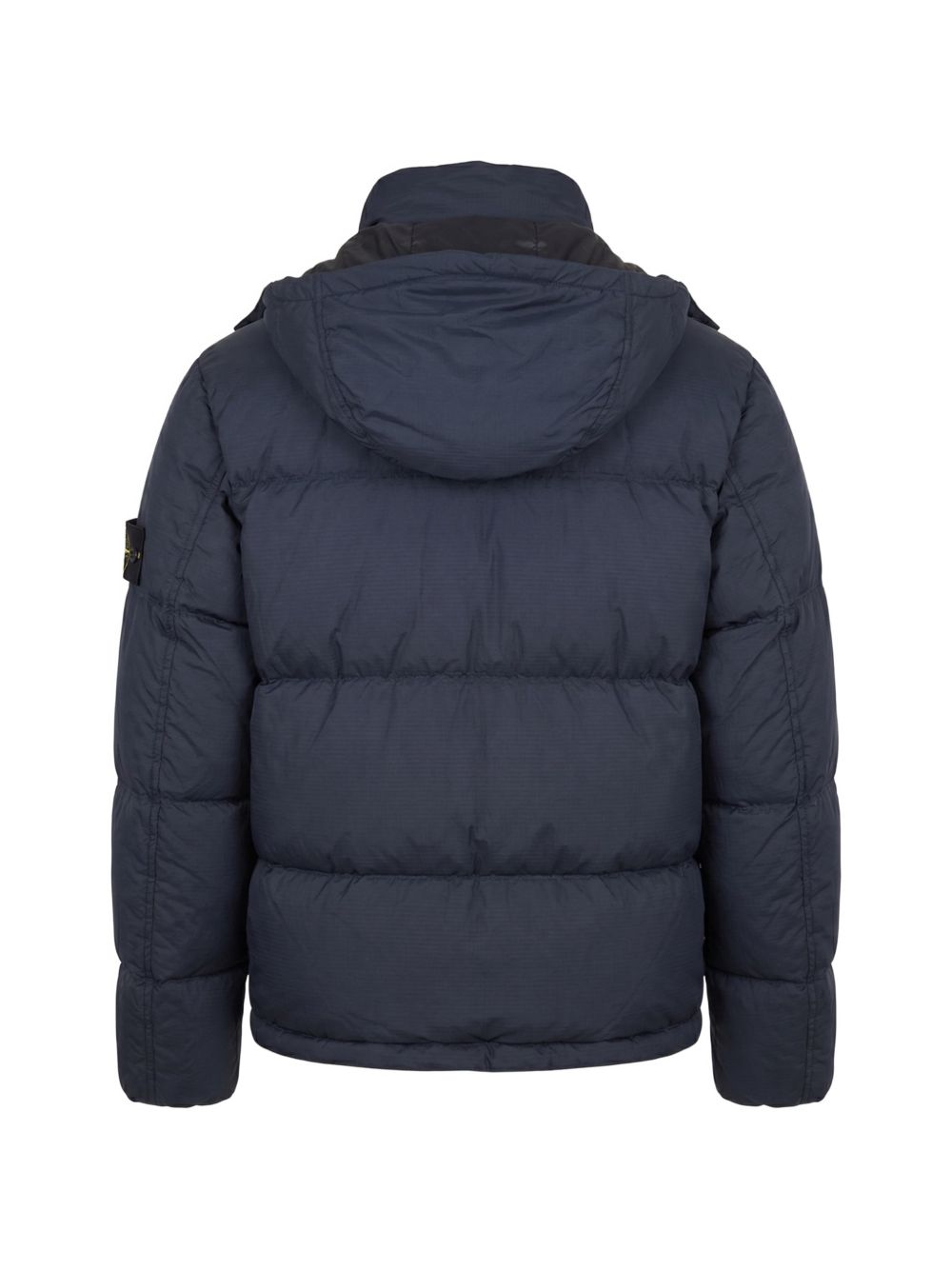 Stone Island Giacca piumino trapuntata uomo blu con cappuccio, view 2