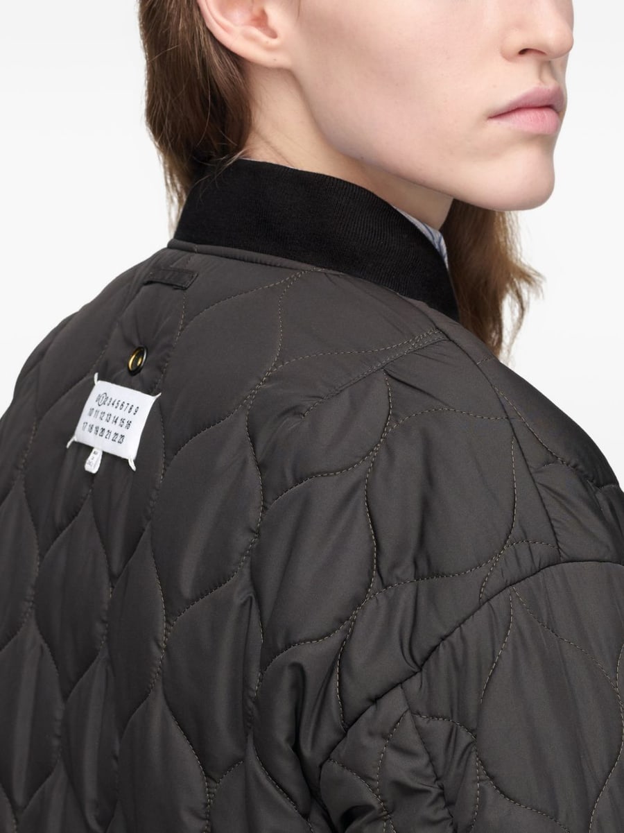 Maison Margiela Giubbotto imbottito reversibile marrone, view 5