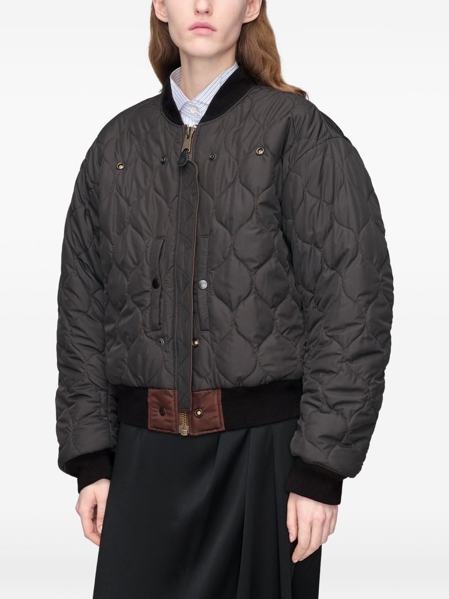 Maison Margiela Giubbotto imbottito reversibile marrone, view 6
