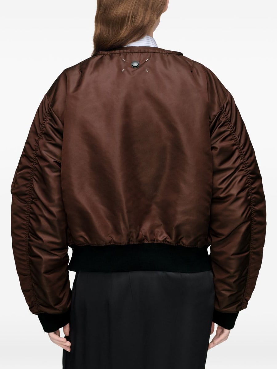 Maison Margiela Giubbotto imbottito reversibile marrone, view 7