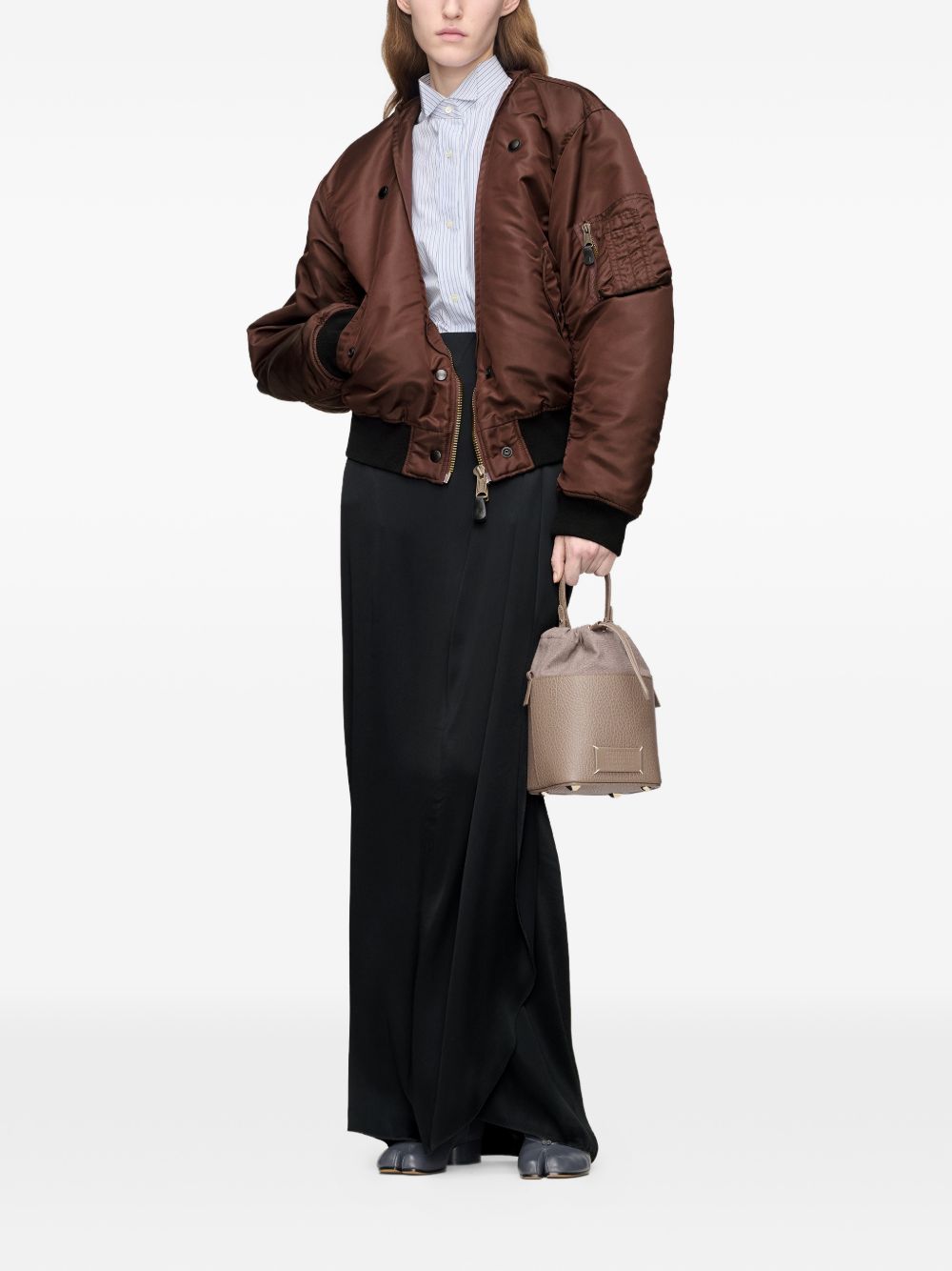 Maison Margiela Giubbotto imbottito reversibile marrone, view 2