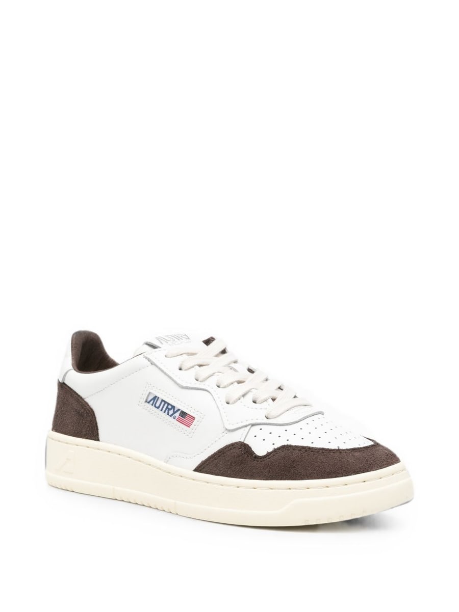 Autry Sneakers Medalist in pelle e suede marrone, view 2