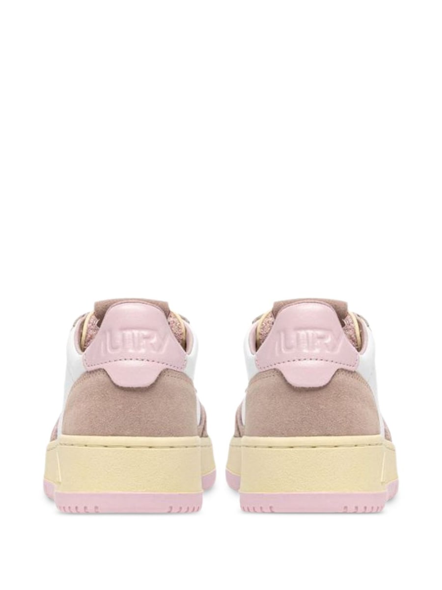 Autry Sneakers Medalist bianche e rosa, view 3