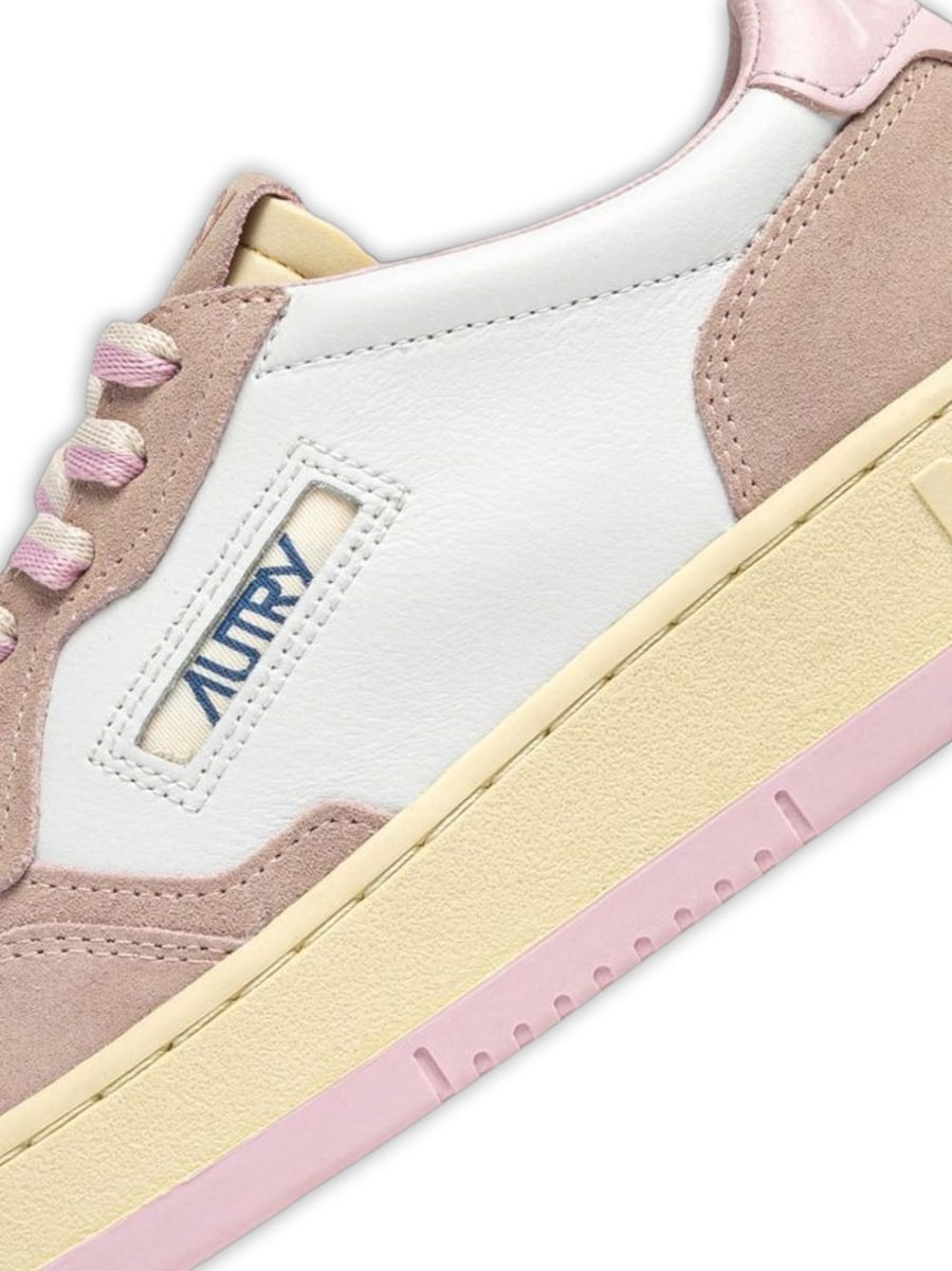 Autry Sneakers Medalist bianche e rosa, view 4