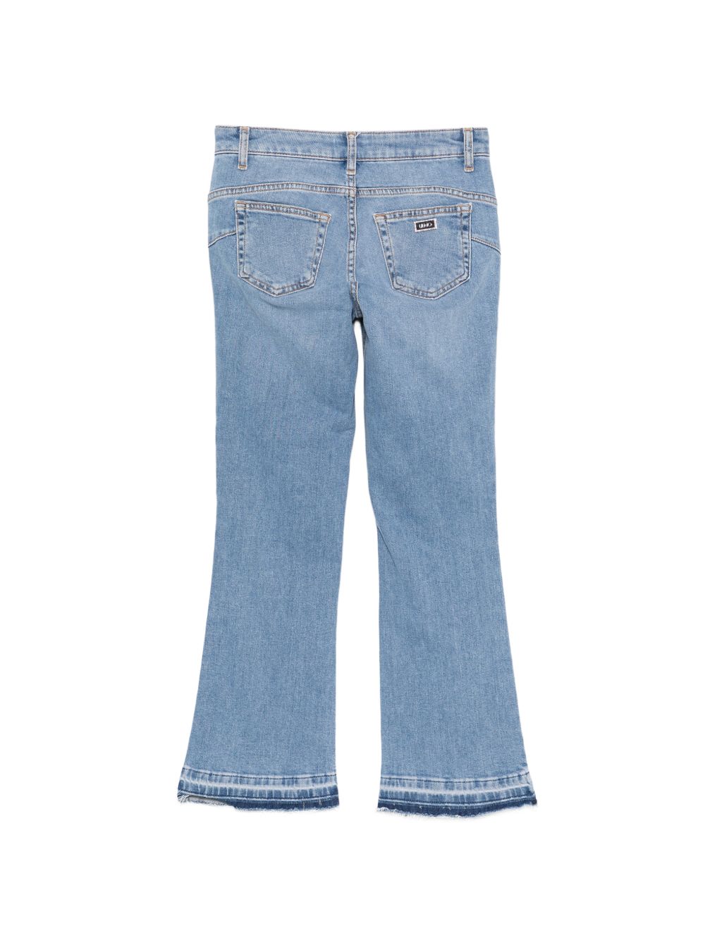 LIUJO Jeans blu con dettagli sull'orlo, view 2
