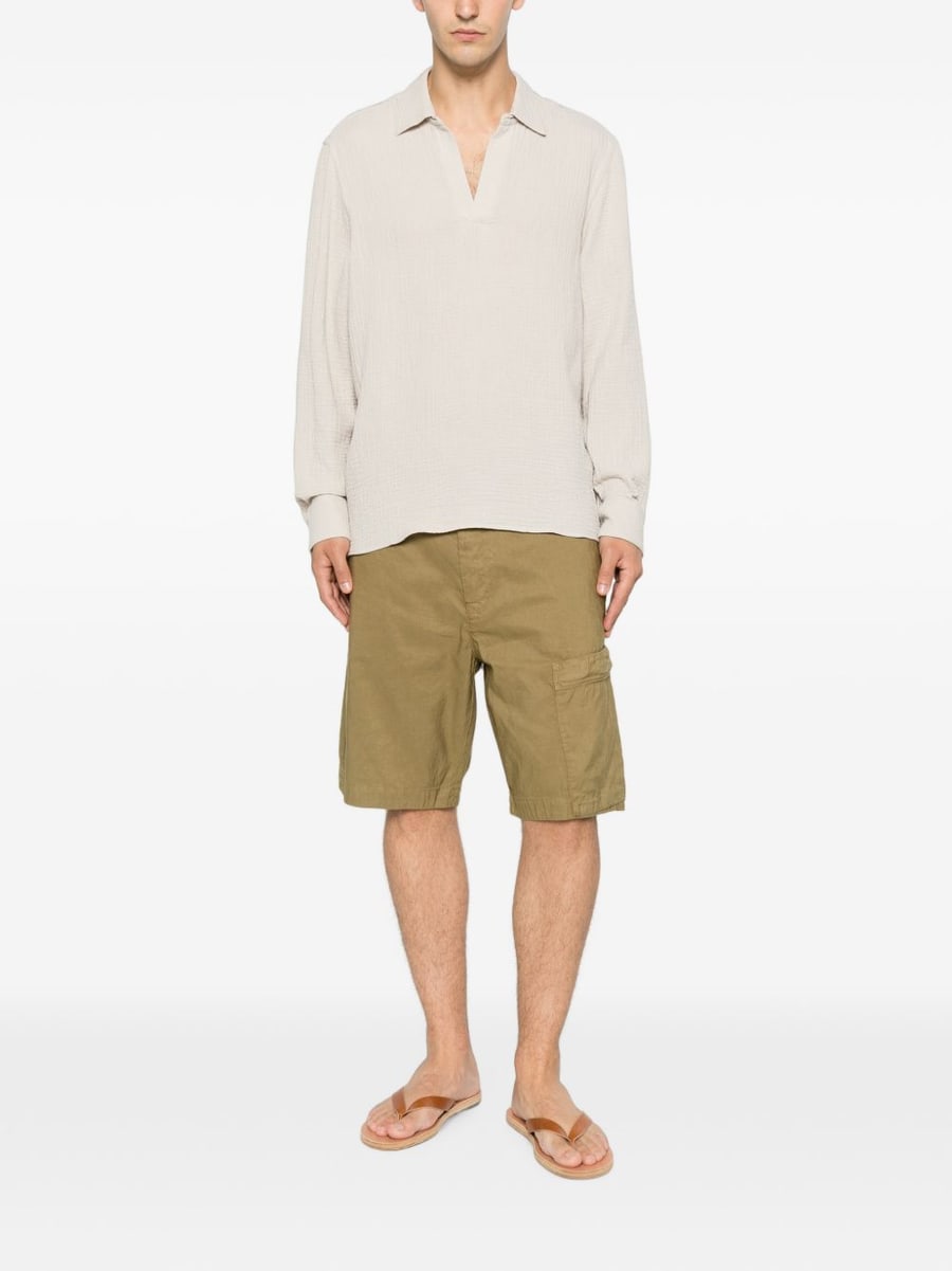 MC2 SAINT BARTH Camicia Ventotene beige in cotone, view 5