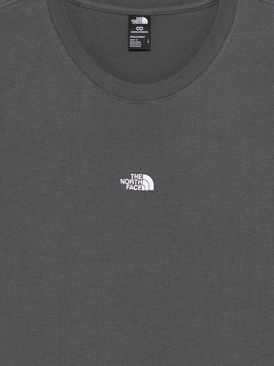 The North Face T-shirt grigia con logo nero sul petto, view 3