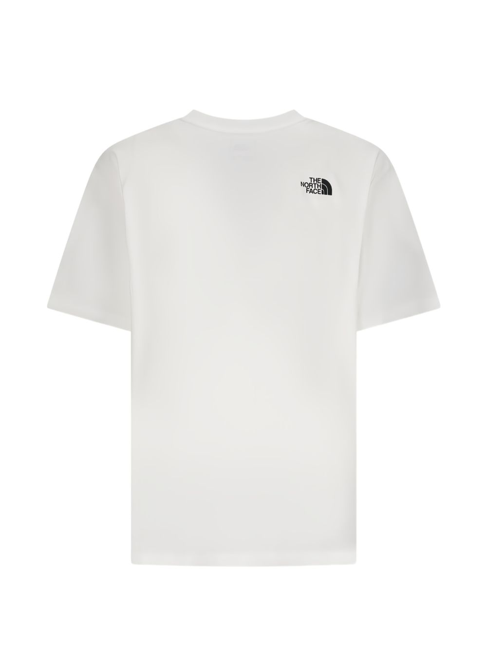The North Face T-shirt in cotone bianco con logo nero, view 2