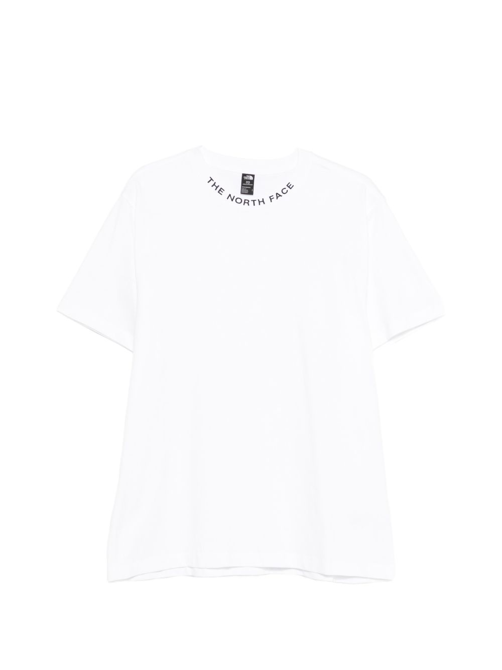 The North Face T-shirt bianca in cotone con logo nero