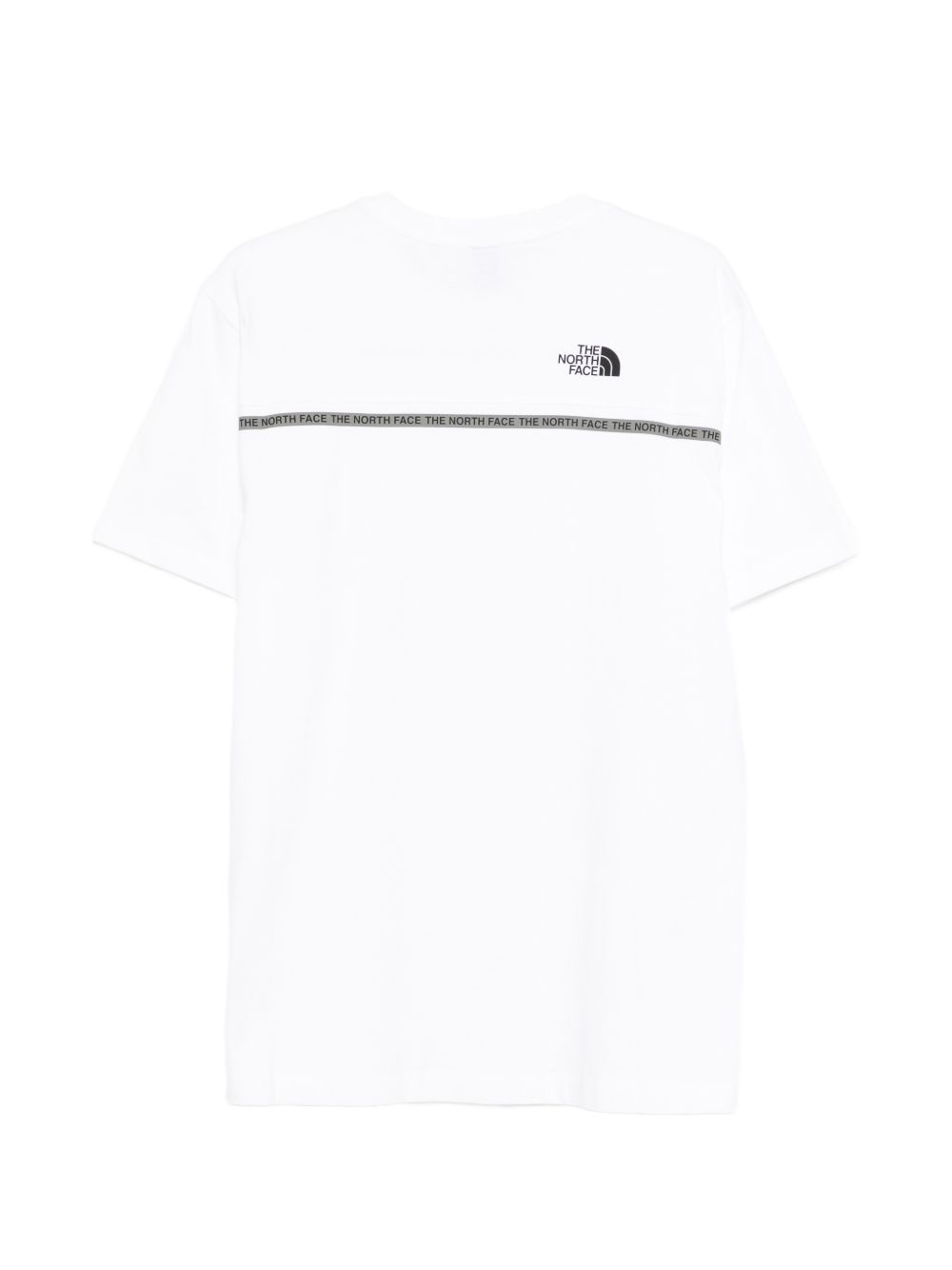 The North Face T-shirt bianca in cotone con logo nero, view 2