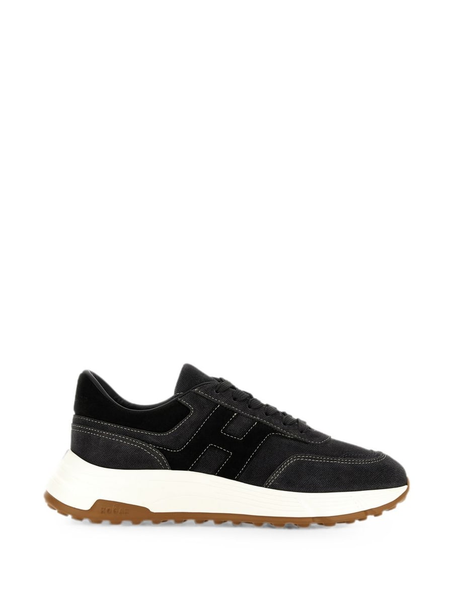 Hogan Sneakers blu multilayer in suede