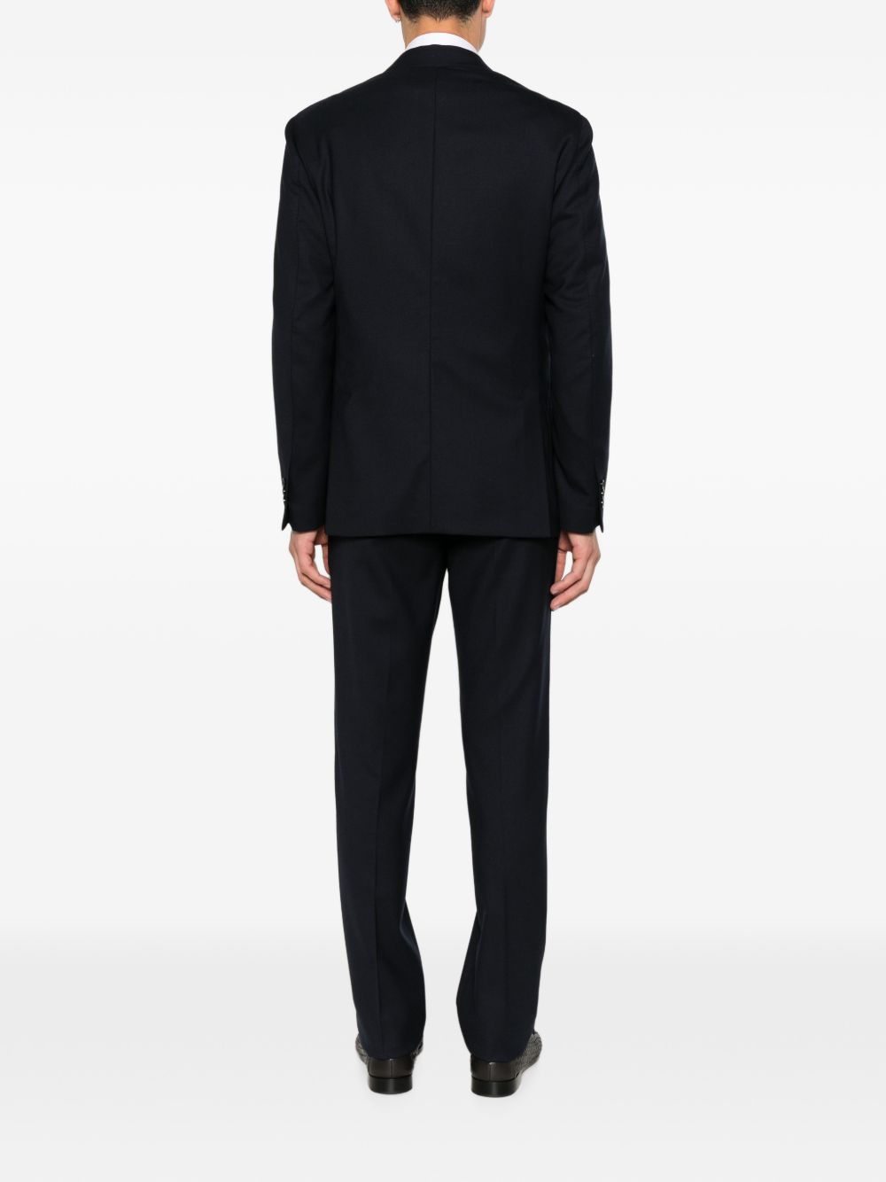 LARDINI Completo blu elegante di lana con giacca e pantalone, view 2