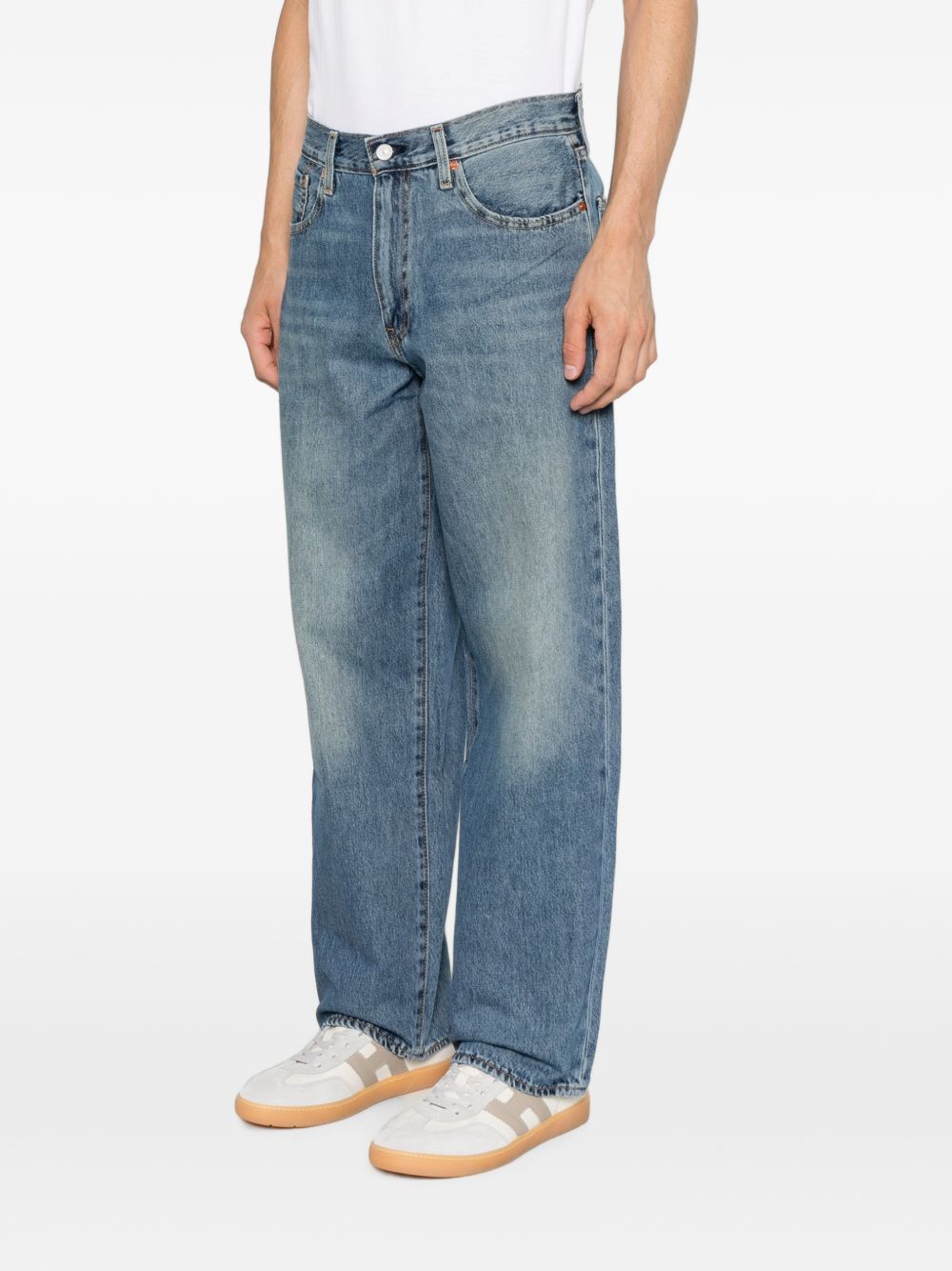LEVIS Jeans blu chiaro con effetto wash, view 2