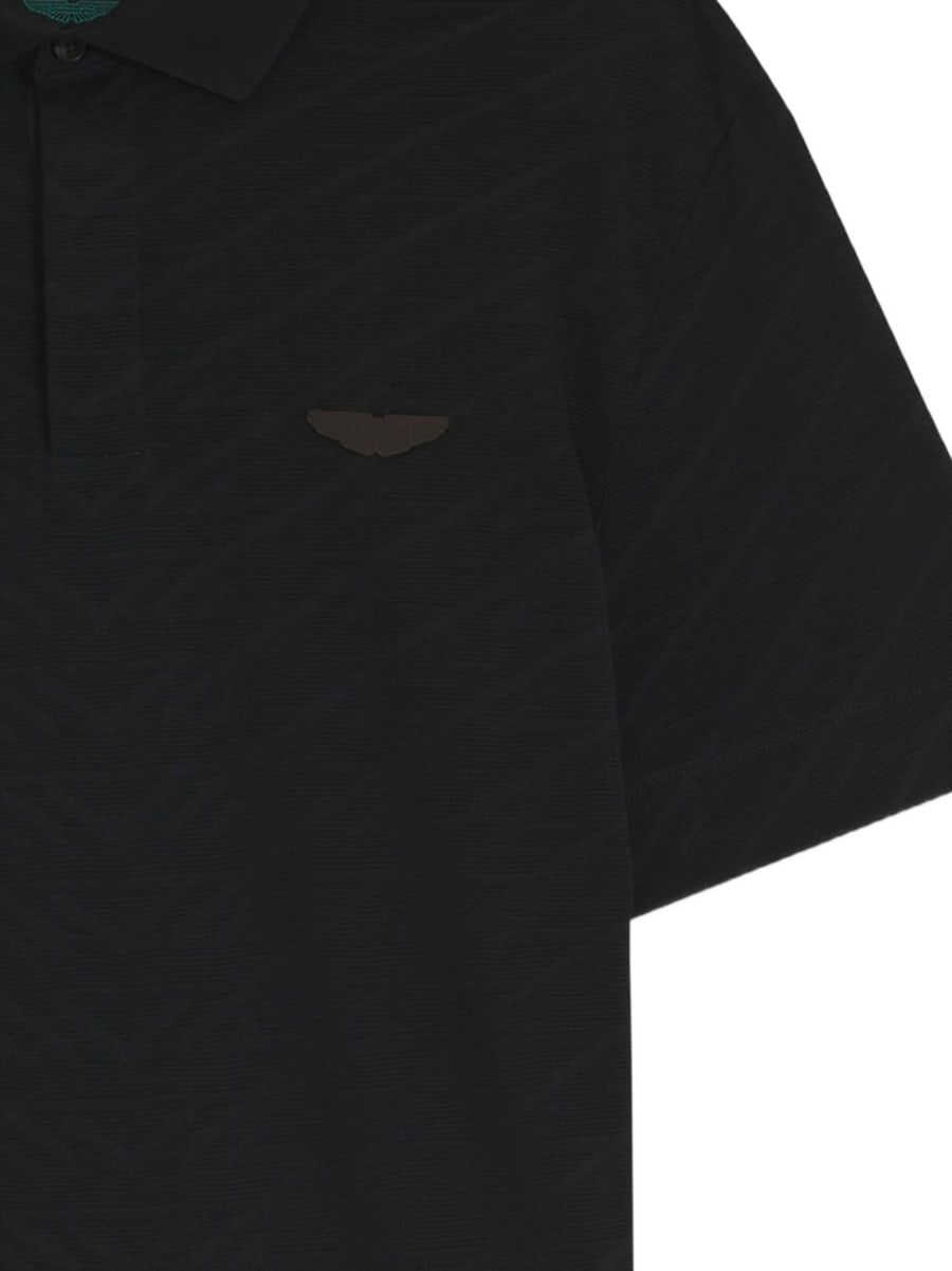 Boss Polo Prout nera in cotone