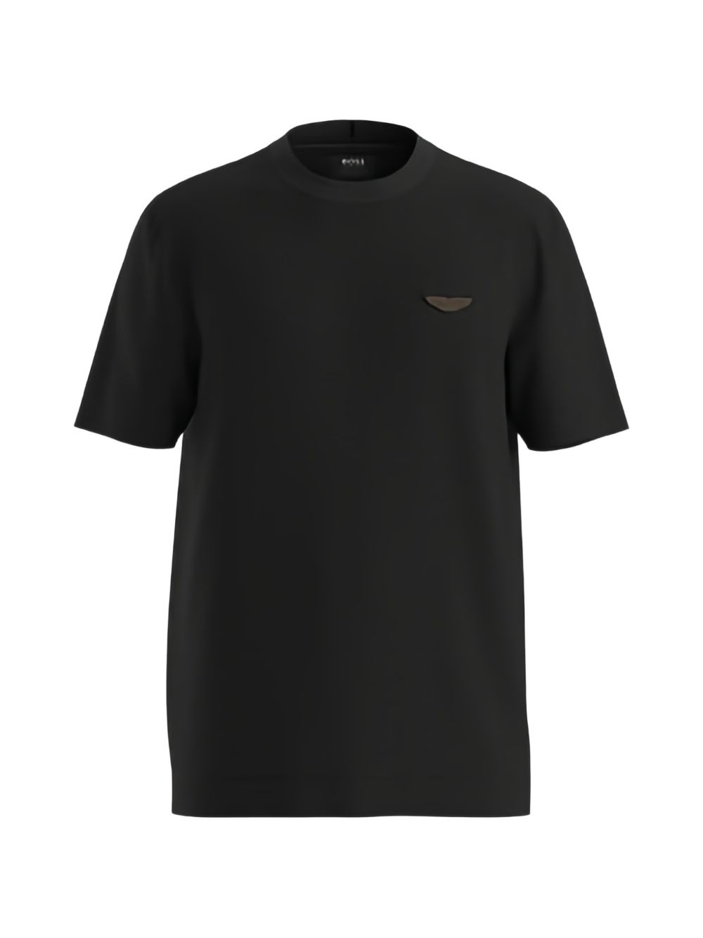 Boss T-shirt Thompson nera in cotone