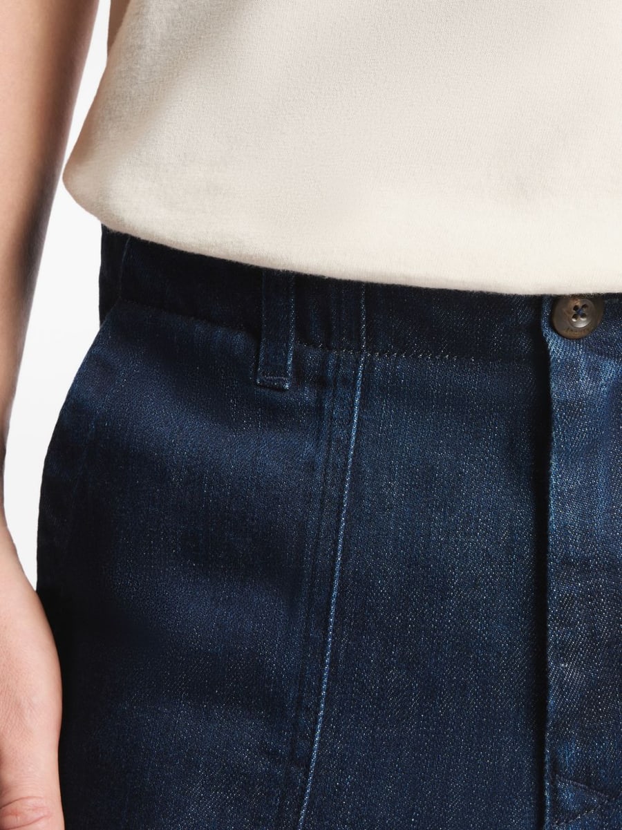 FAY Pantaloni in cotone effetto jeans blu scuro, view 4