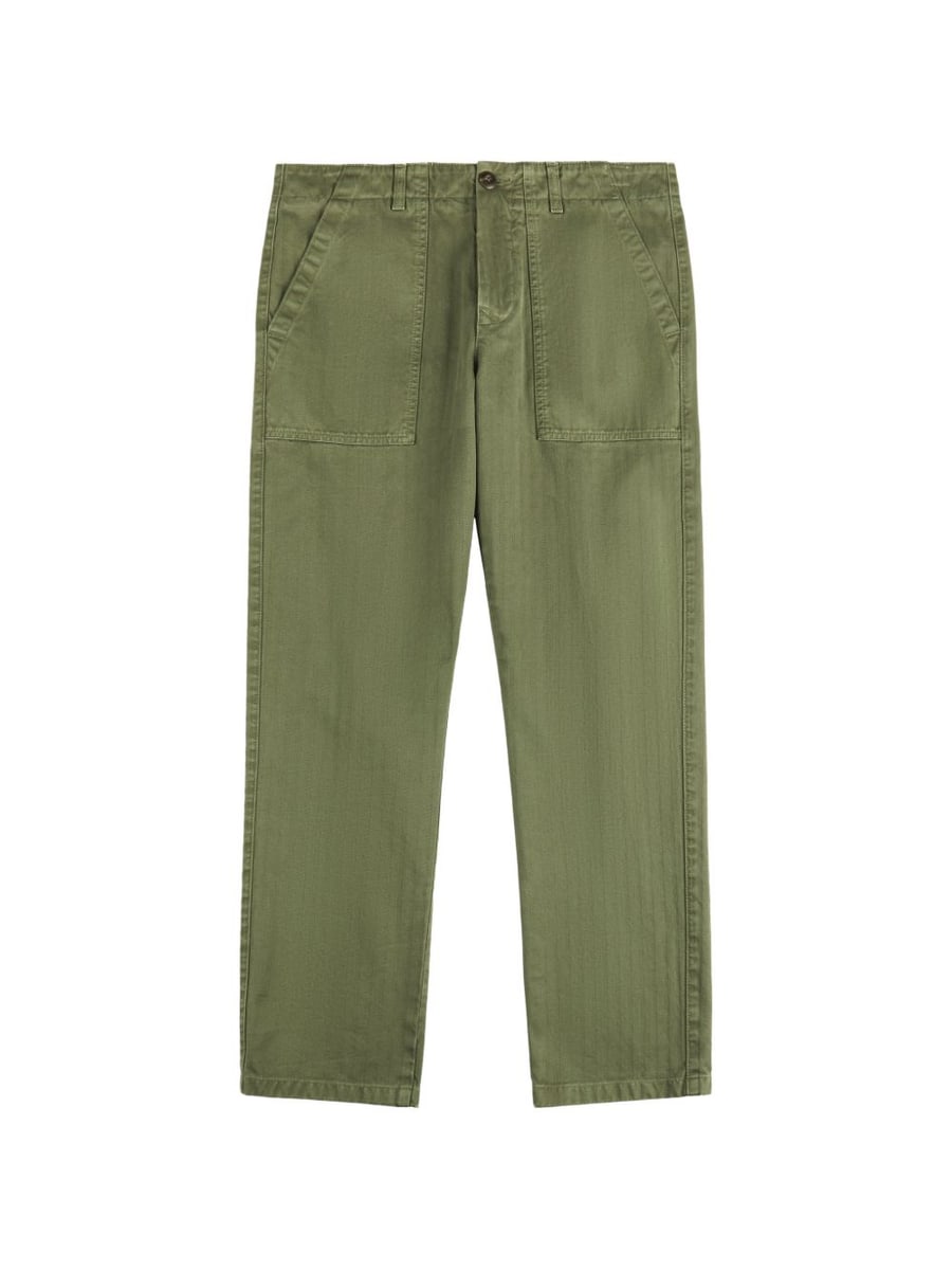 FAY Pantaloni in cotone effetto verdi