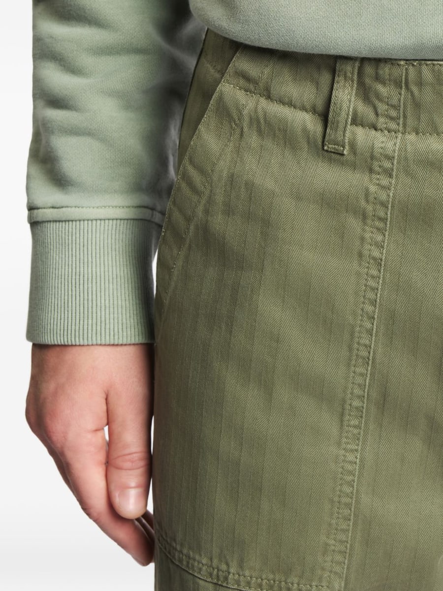 FAY Pantaloni in cotone effetto verdi, view 4