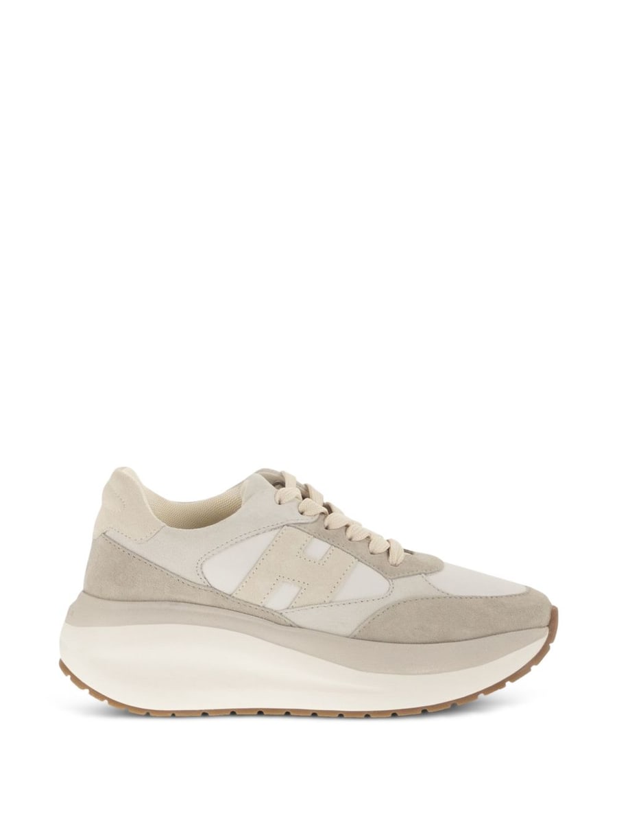 Hogan Sneakers H714 beige e grigio