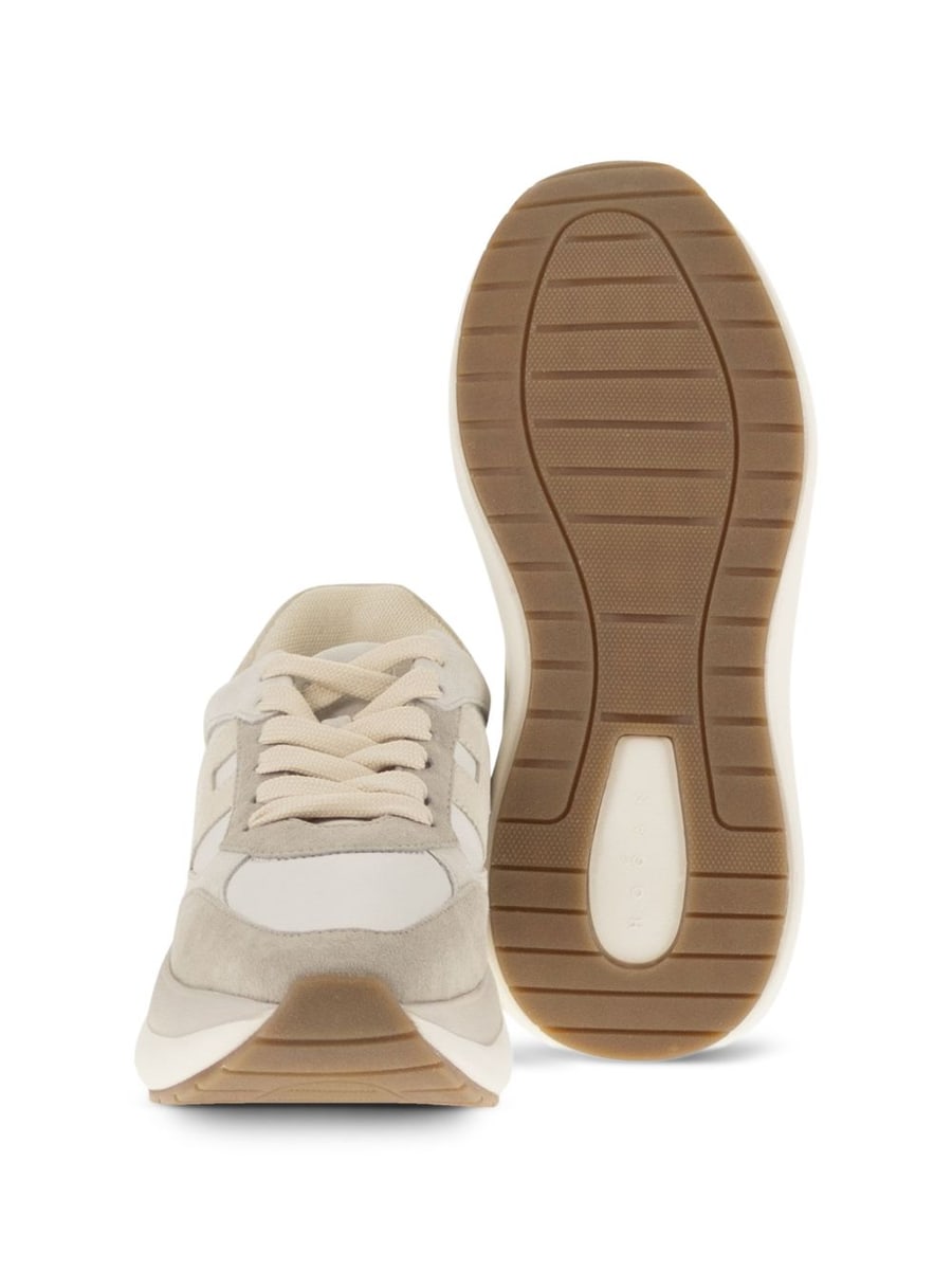 Hogan Sneakers H714 beige e grigio, view 6
