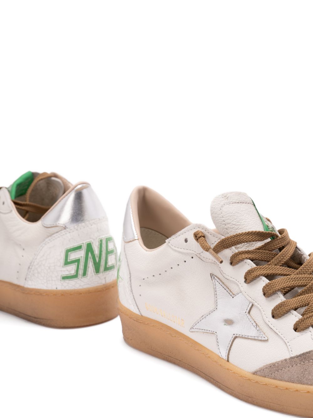 Golden Goose Sneakers 'Ball Star' in pelle con stella, view 2