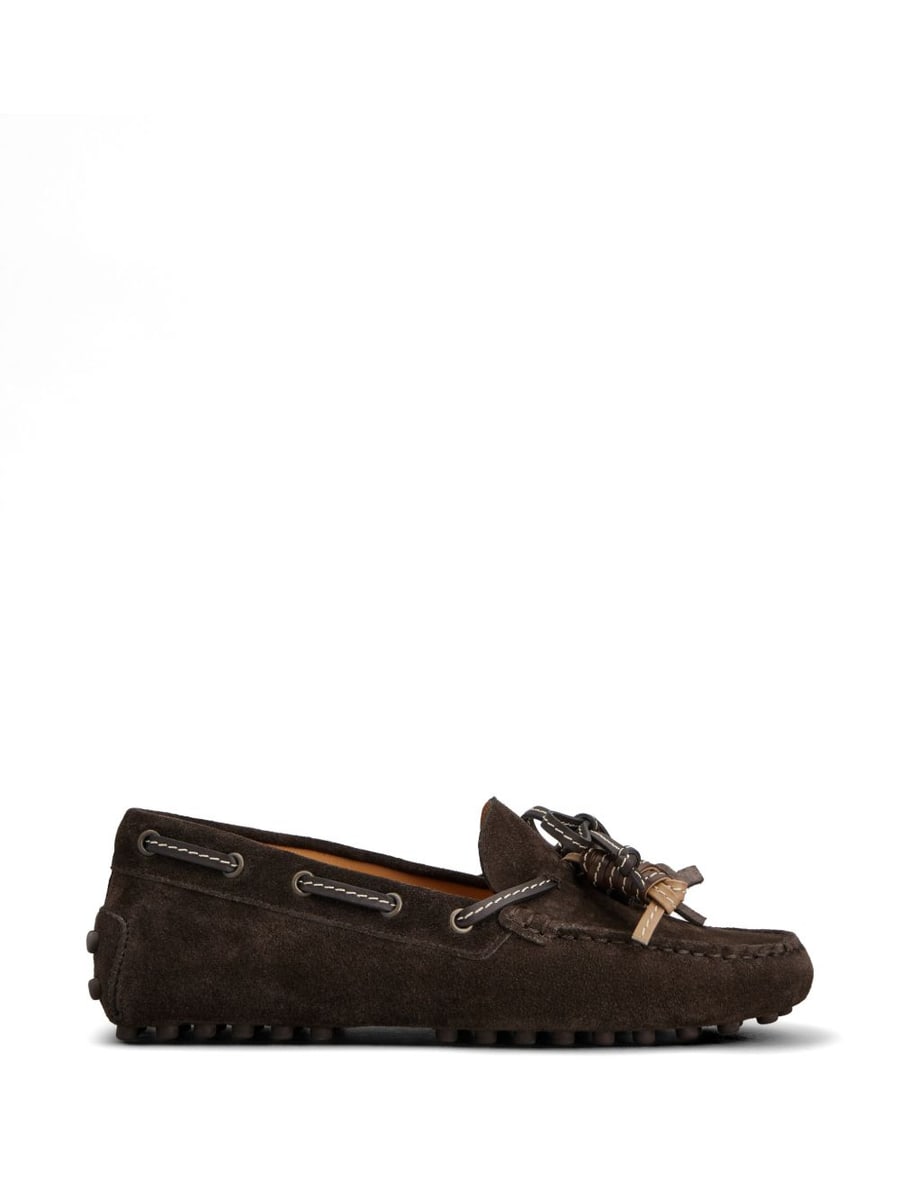 Tod's Mocassini in pelle suede marrone