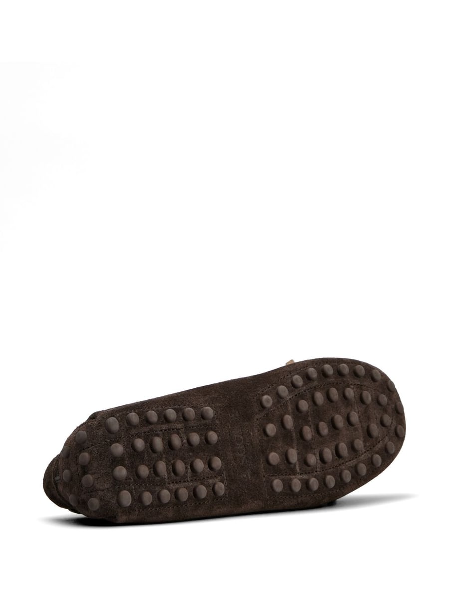 Tod's Mocassini in pelle suede marrone, view 6