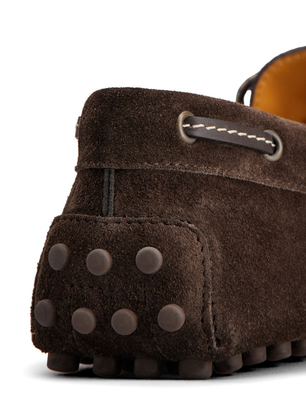 Tod's Mocassini in pelle suede marrone, view 2