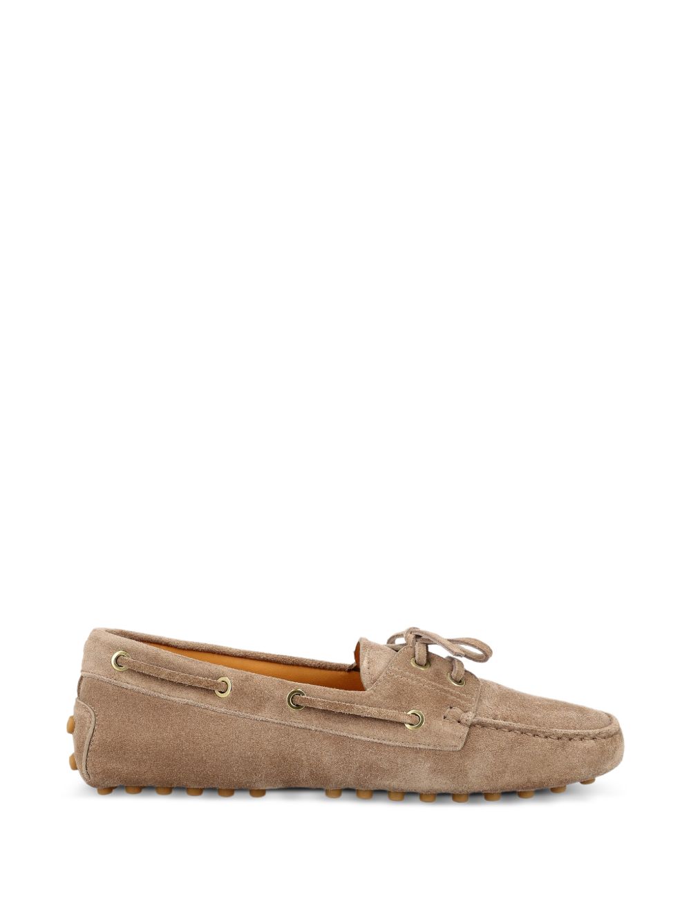 Tod's Mocassini Gommino in pelle scamosciata beige
