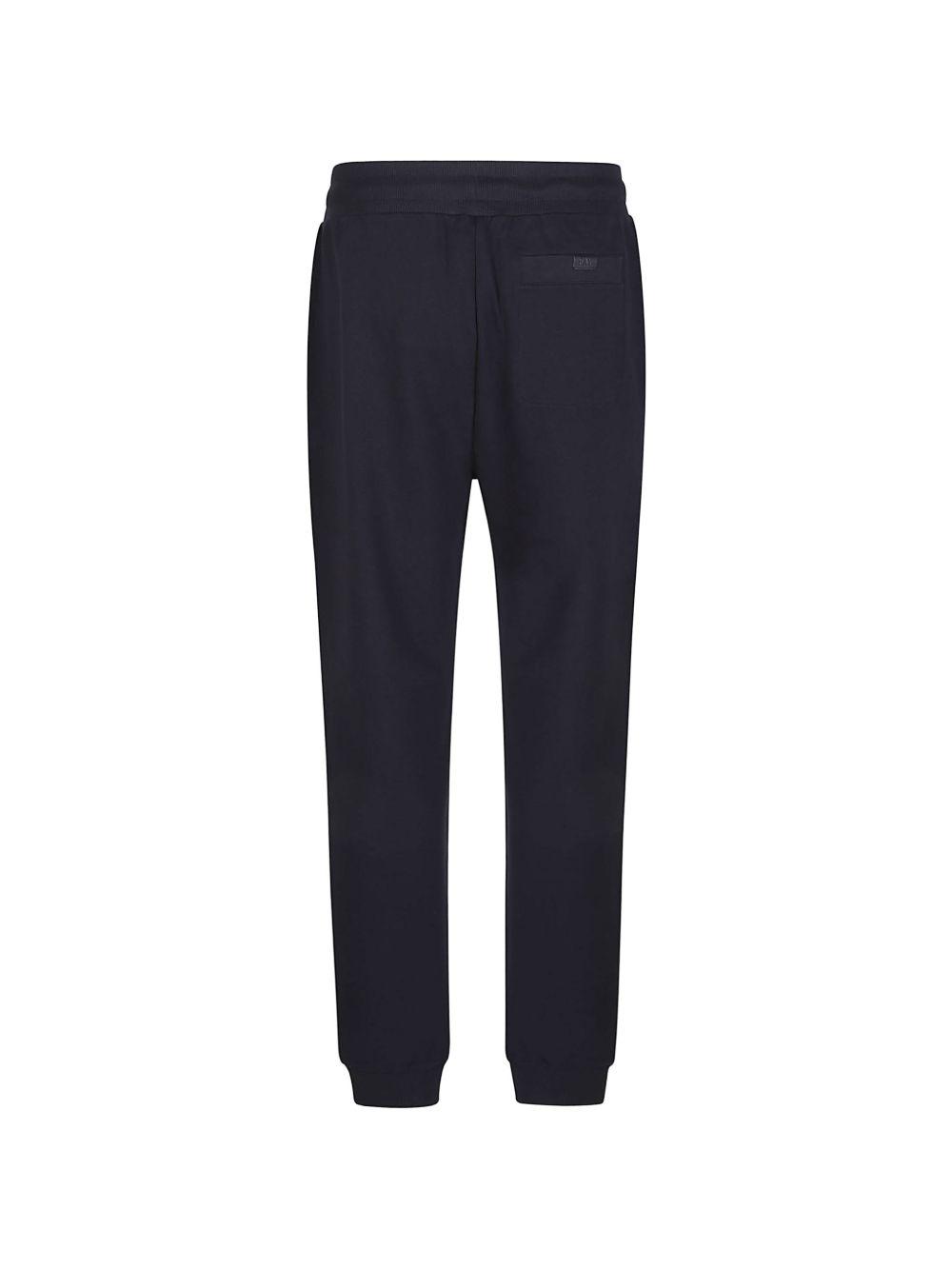 FAY Pantaloni sportivi in cotone blu con coulisse, view 2
