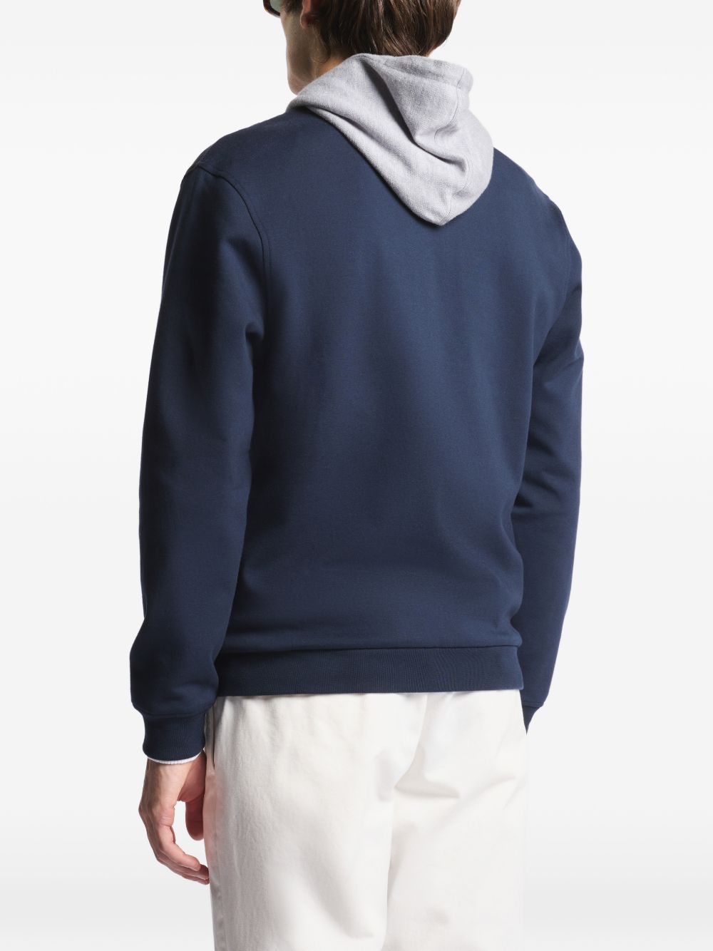 FAY Giacca imbottita in blu scuro con zip, view 2