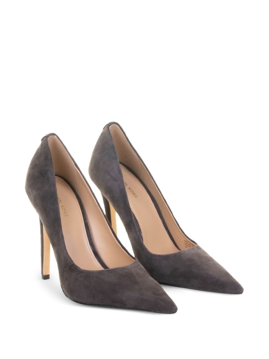 MICHAEL KORS Décolleté Elyse in pelle scamosciata marrone, view 2