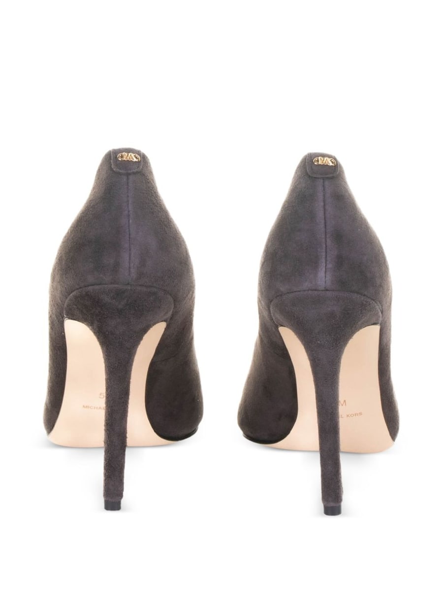 MICHAEL KORS Décolleté Elyse in pelle scamosciata marrone, view 3