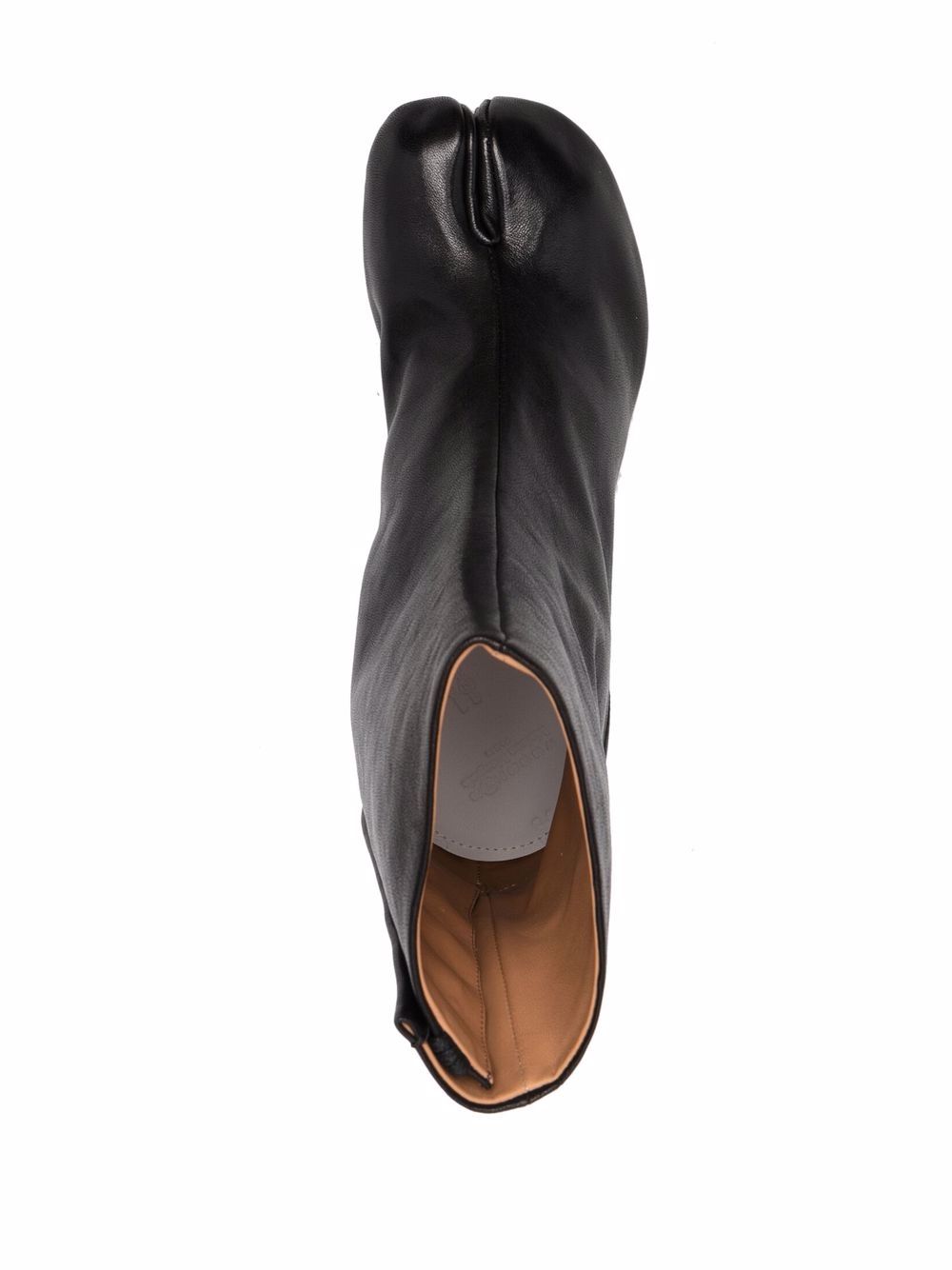Maison Margiela Stivaletti Tabi in pelle nero, view 2