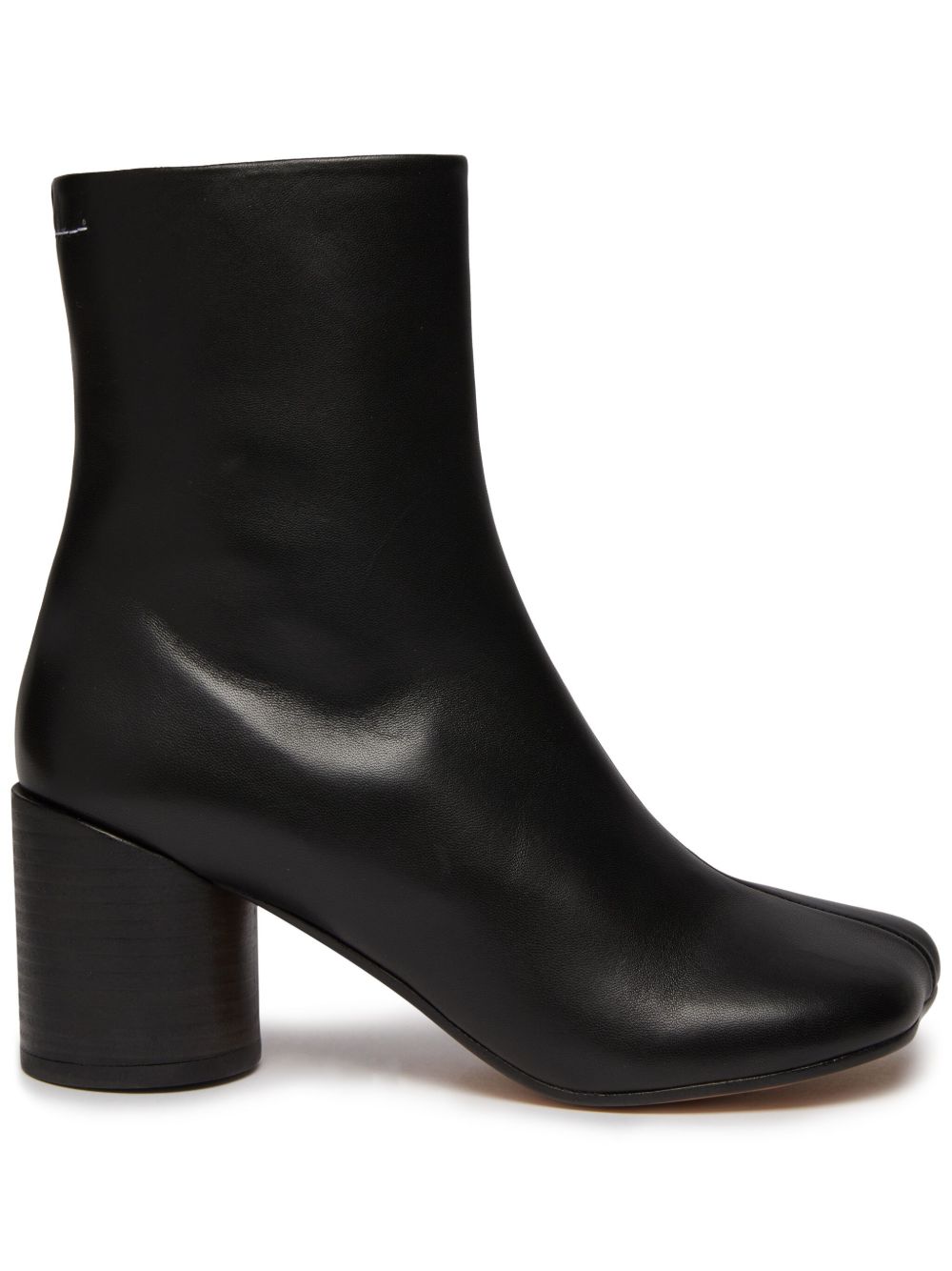 MM6 Maison Margiela Stivaletti alla caviglia con tacco largo e chiusura con zip