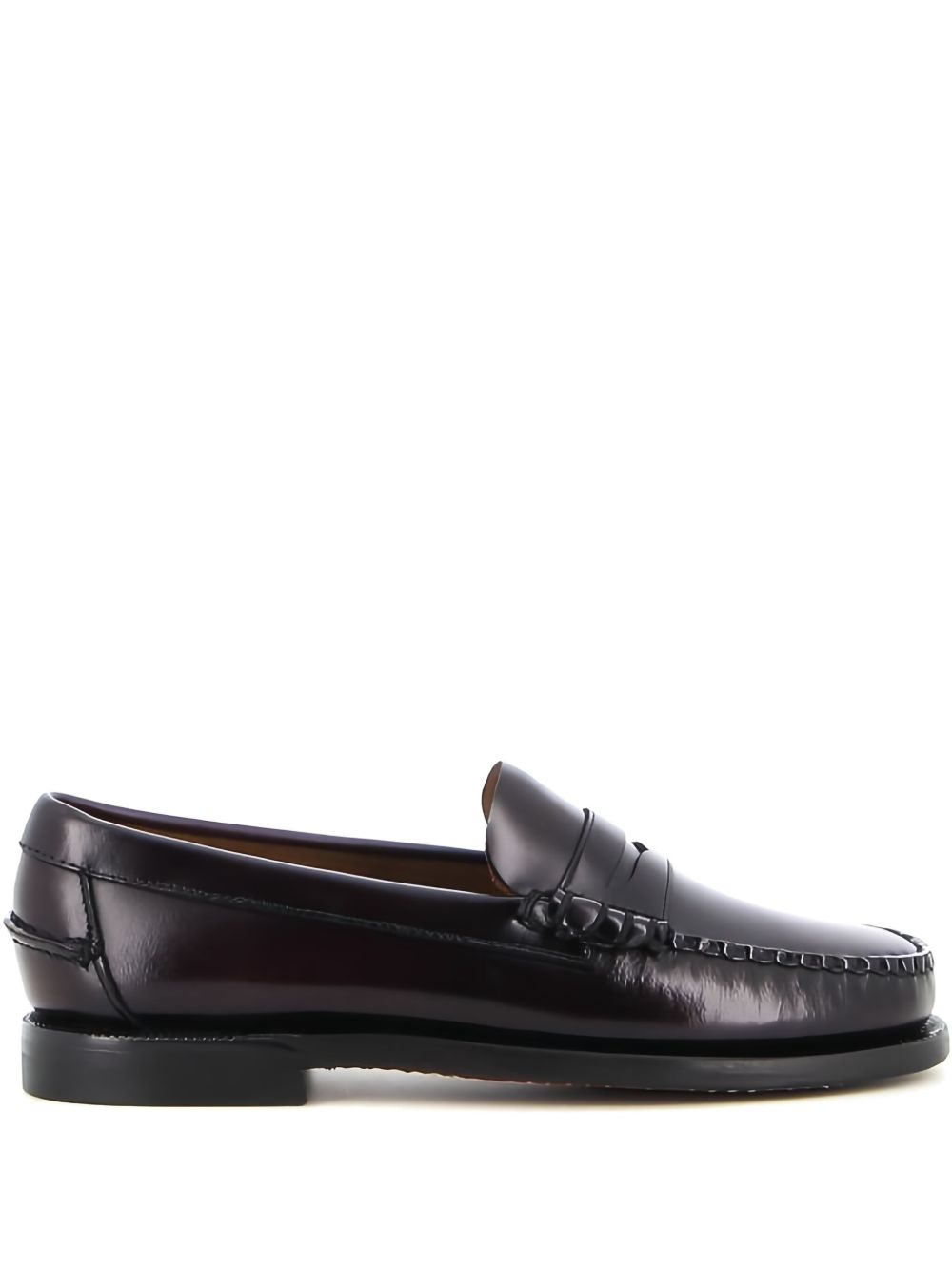 SEBAGO Mocassini Classic Dan in pelle marrone bordeaux