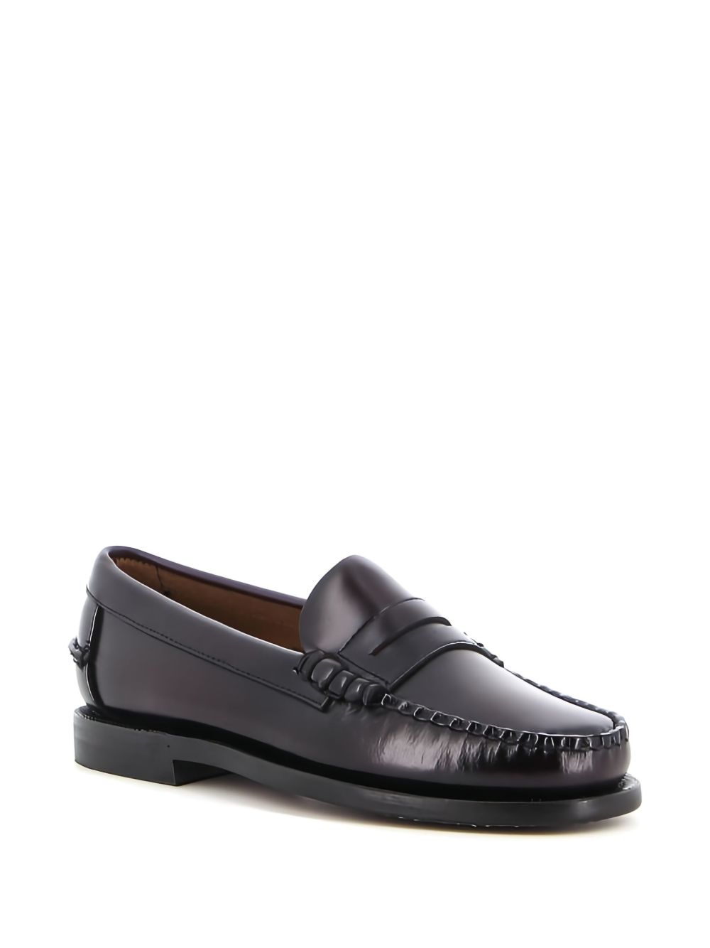 SEBAGO Mocassini Classic Dan in pelle marrone bordeaux, view 2