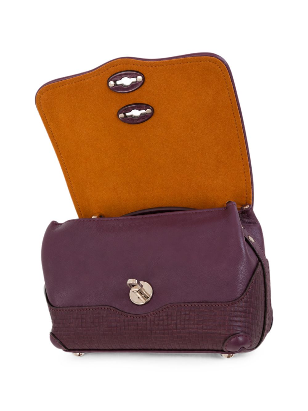 ZANELLATO Borsa a mano Baby tote in pelle marrone elegante, view 2