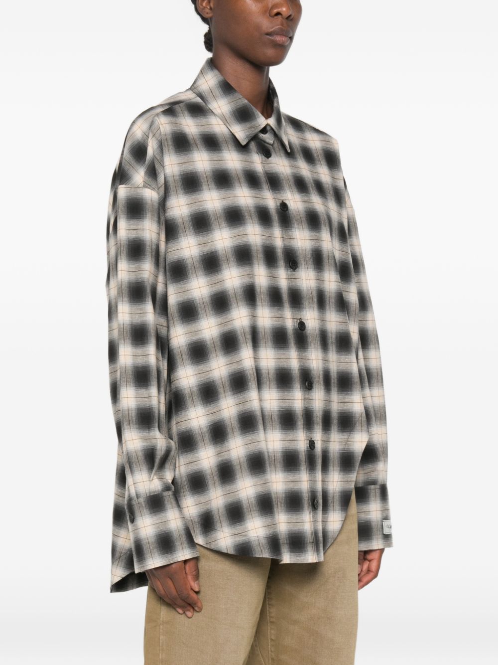 The Attico Camicia oversize a quadri in cotone, view 2