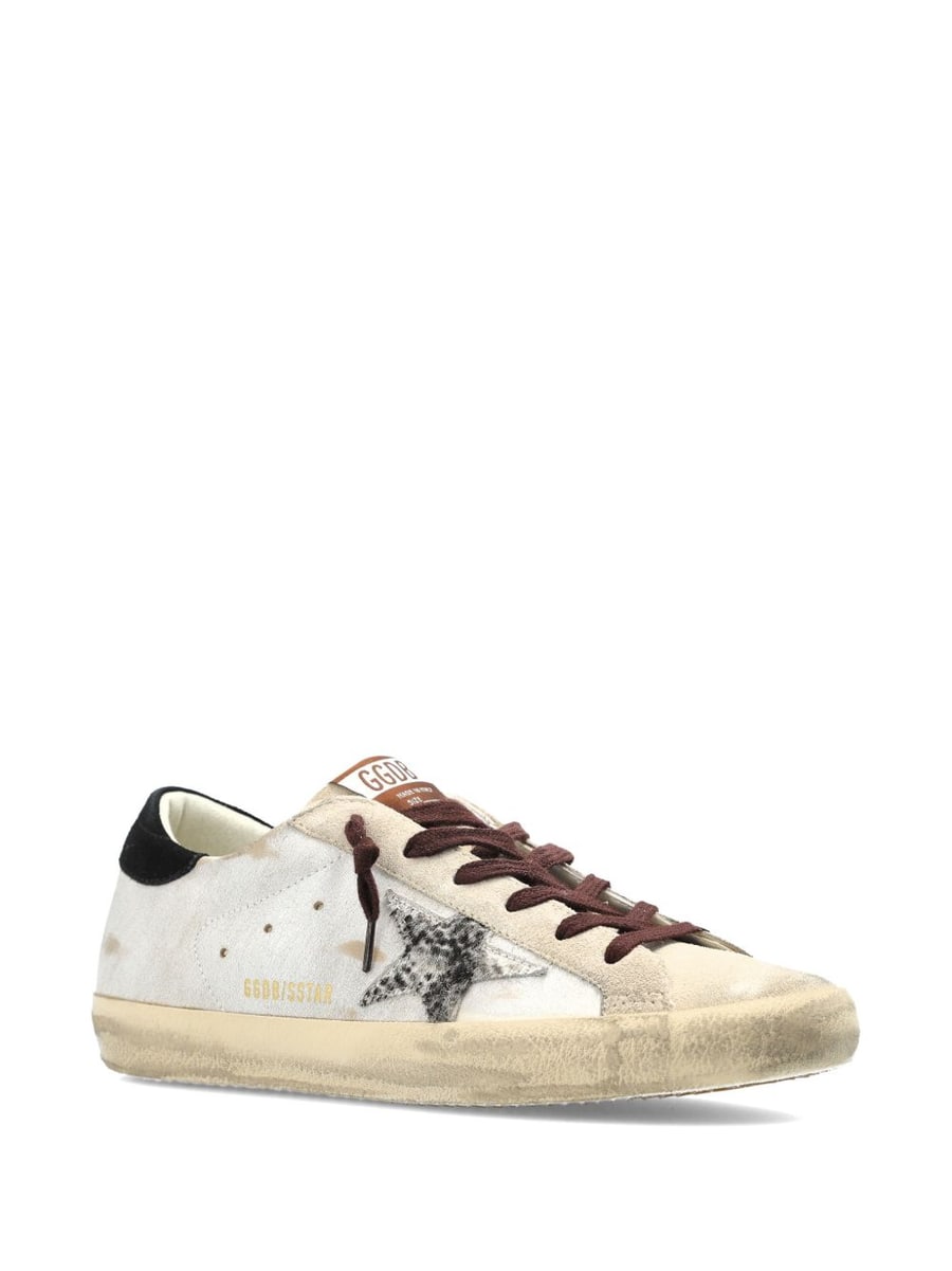 Golden Goose Sneakers Super-Star in pelle con stella animalier, view 3