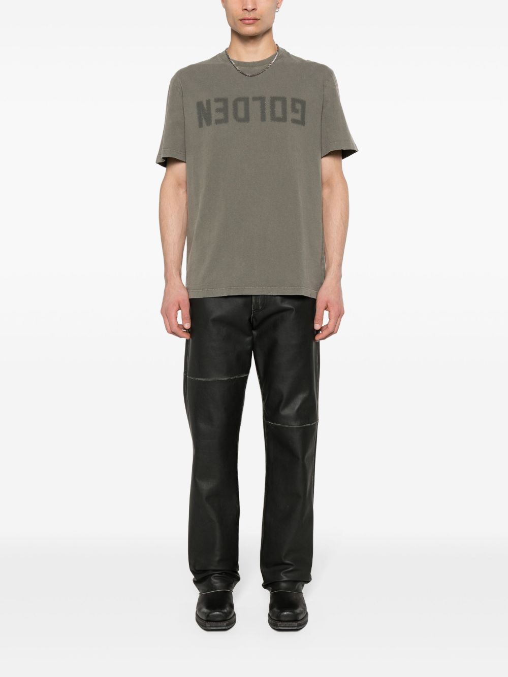 Golden Goose T-shirt girocollo con stampa, view 2
