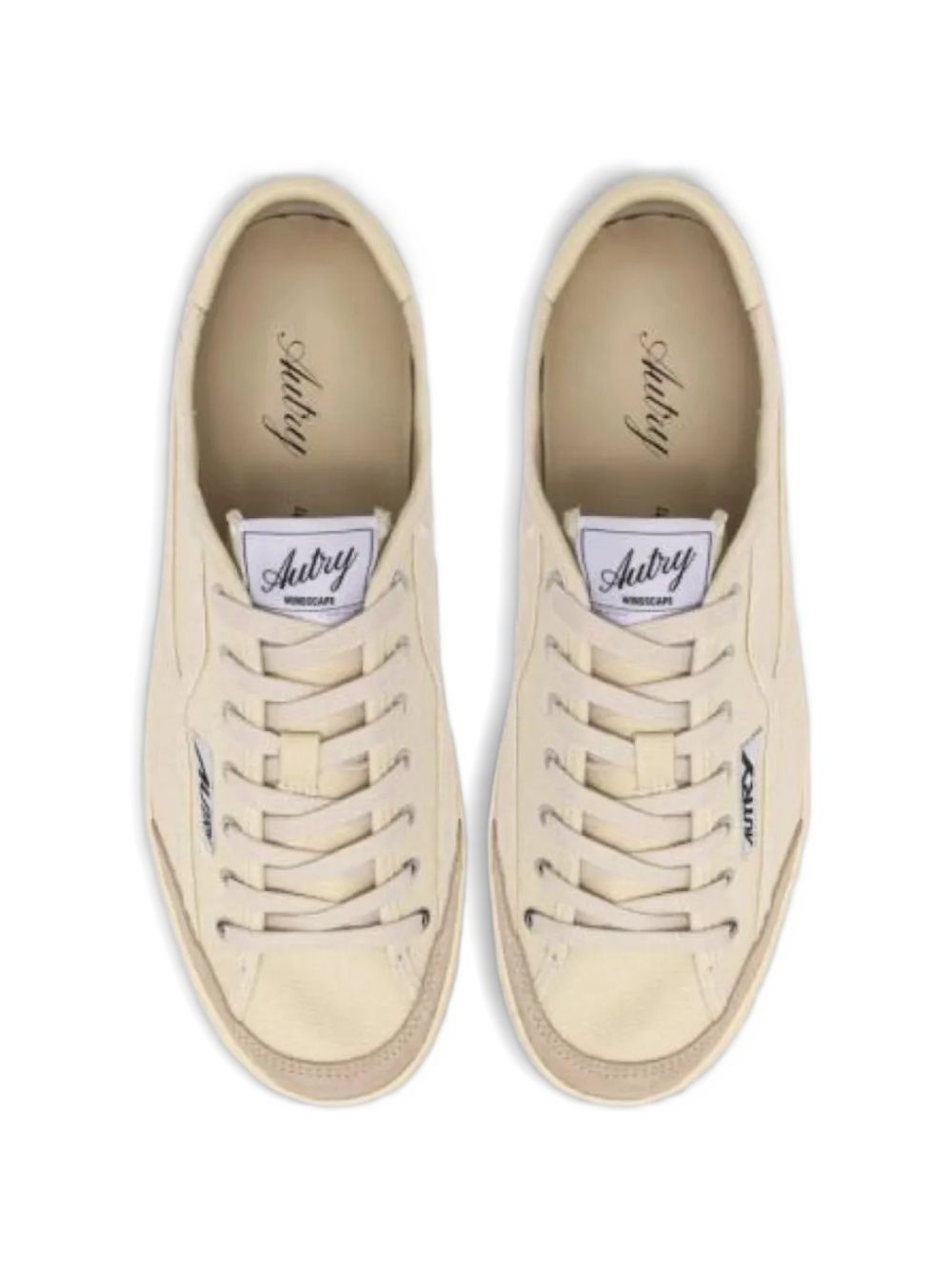 Autry Sneakers Windscape Low in canvas color crema, view 2