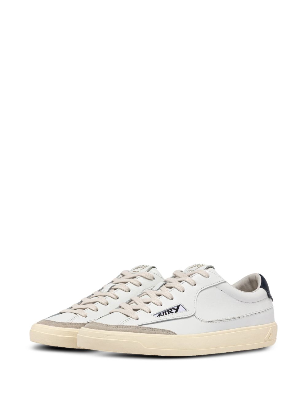 Autry Sneakers Windspace Low in pelle bianca e Space, view 2