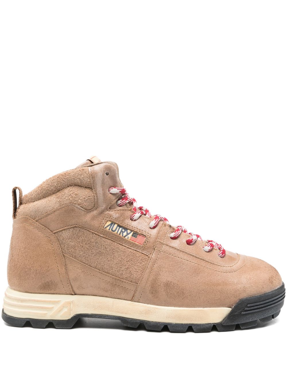 Autry Stivaletti Malga in pelle marrone nocciola
