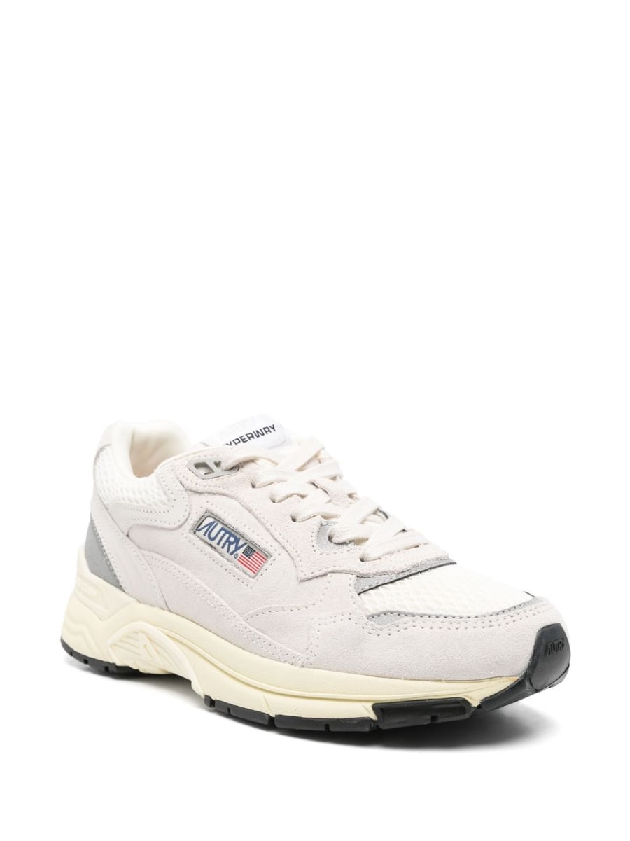 Autry Sneakers 'Hyperway Low' argento e nero, view 2