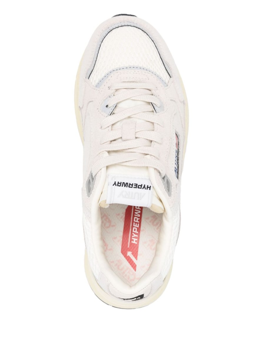 Autry Sneakers 'Hyperway Low' argento e nero, view 3