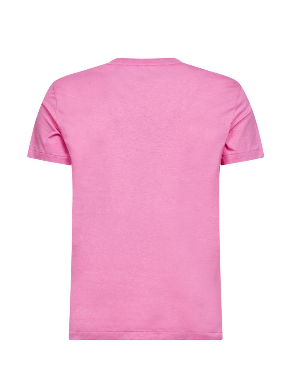 Polo Ralph Lauren T-shirt in cotone rosa a maniche corte con ricamo logo, view 2