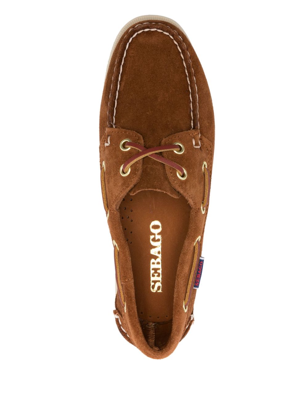 SEBAGO Mocassini in suede marrone Portland Artisan, view 2