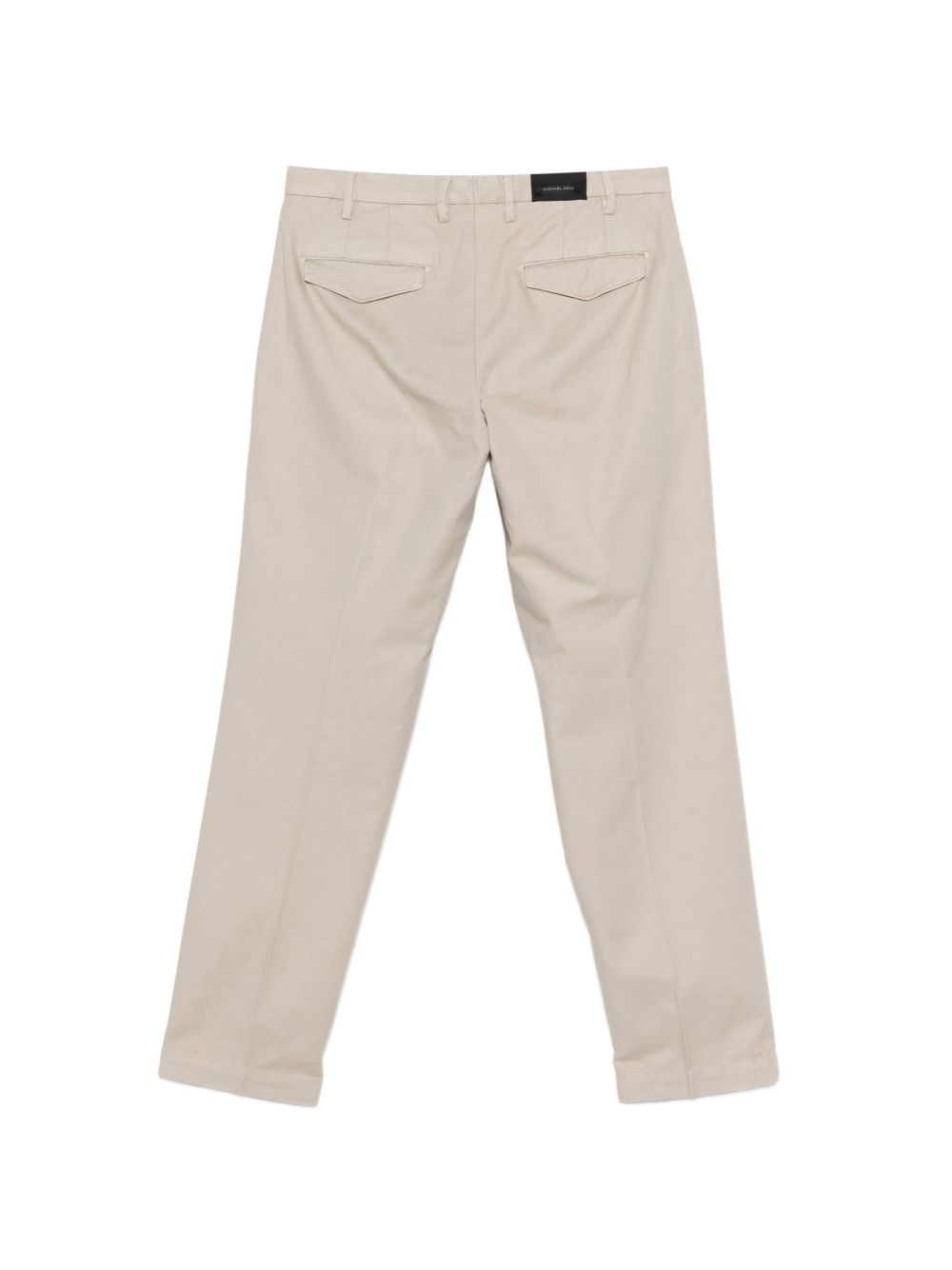 MICHAEL COAL Pantaloni lunghi beige a gamba dritta, view 2