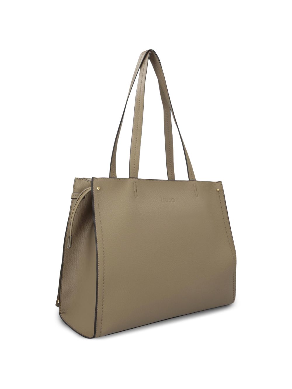 LIUJO Borsa a mano tote color tortora, view 2